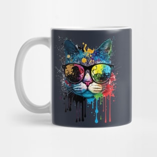 Colorful cat Mug